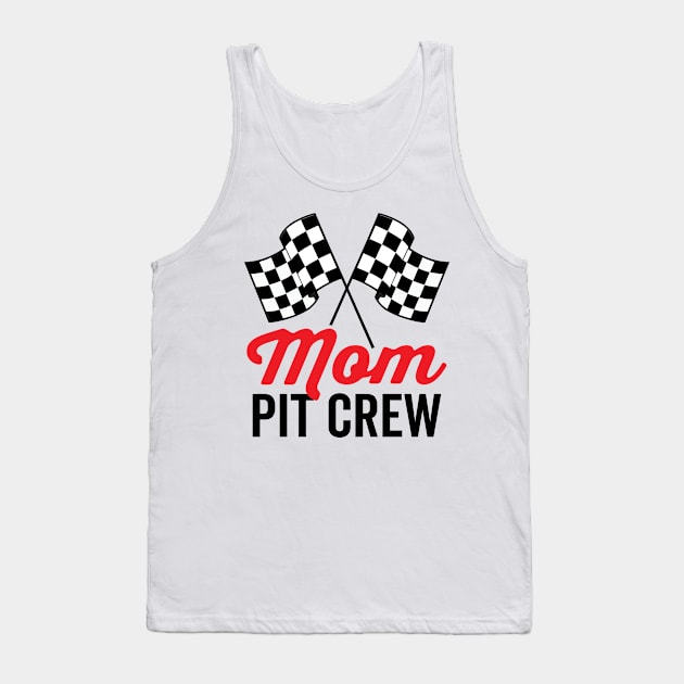 Mom Pit Crew for Racing Party Costume Tank Top by DetourShirts